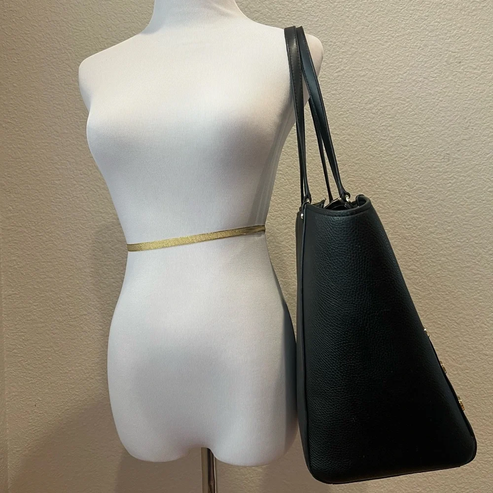 Michael Kors Holly Large Black Tote Bag